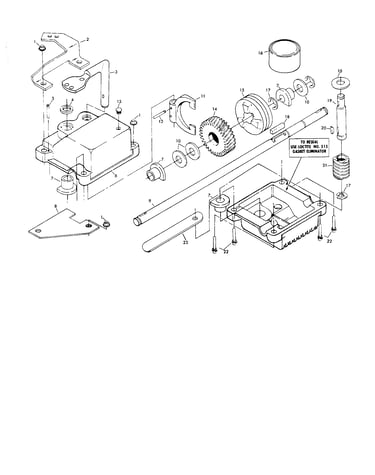 Gear case assembly - 88387