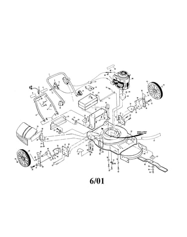 22" rotary lawn mower