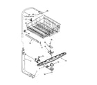 Kenmore 66515682000 upper dishrack and water feed diagram