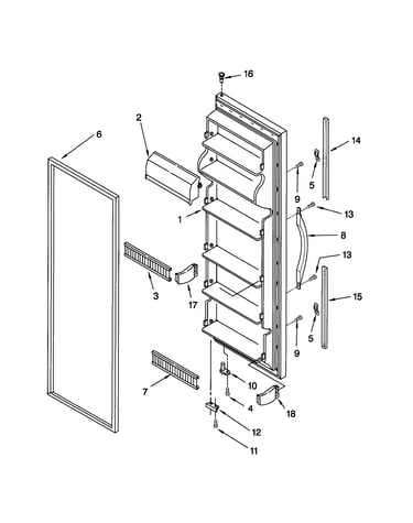 Refrigerator door