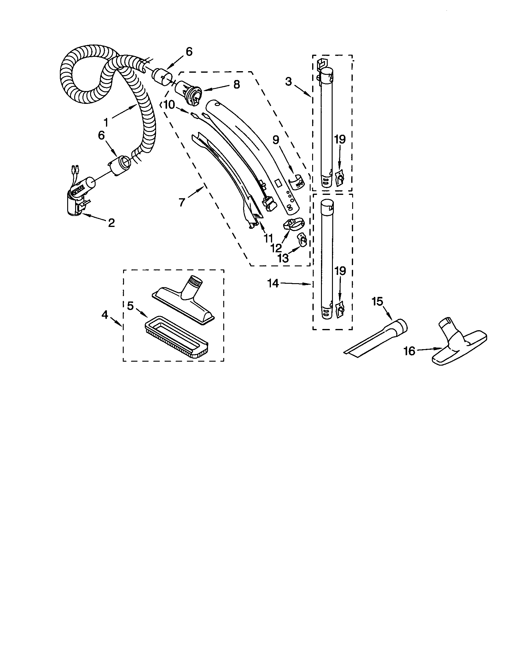 HOSE AND ATTACHMENTS