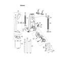 Panasonic MC-V7399 handle/rear dust compartment diagram