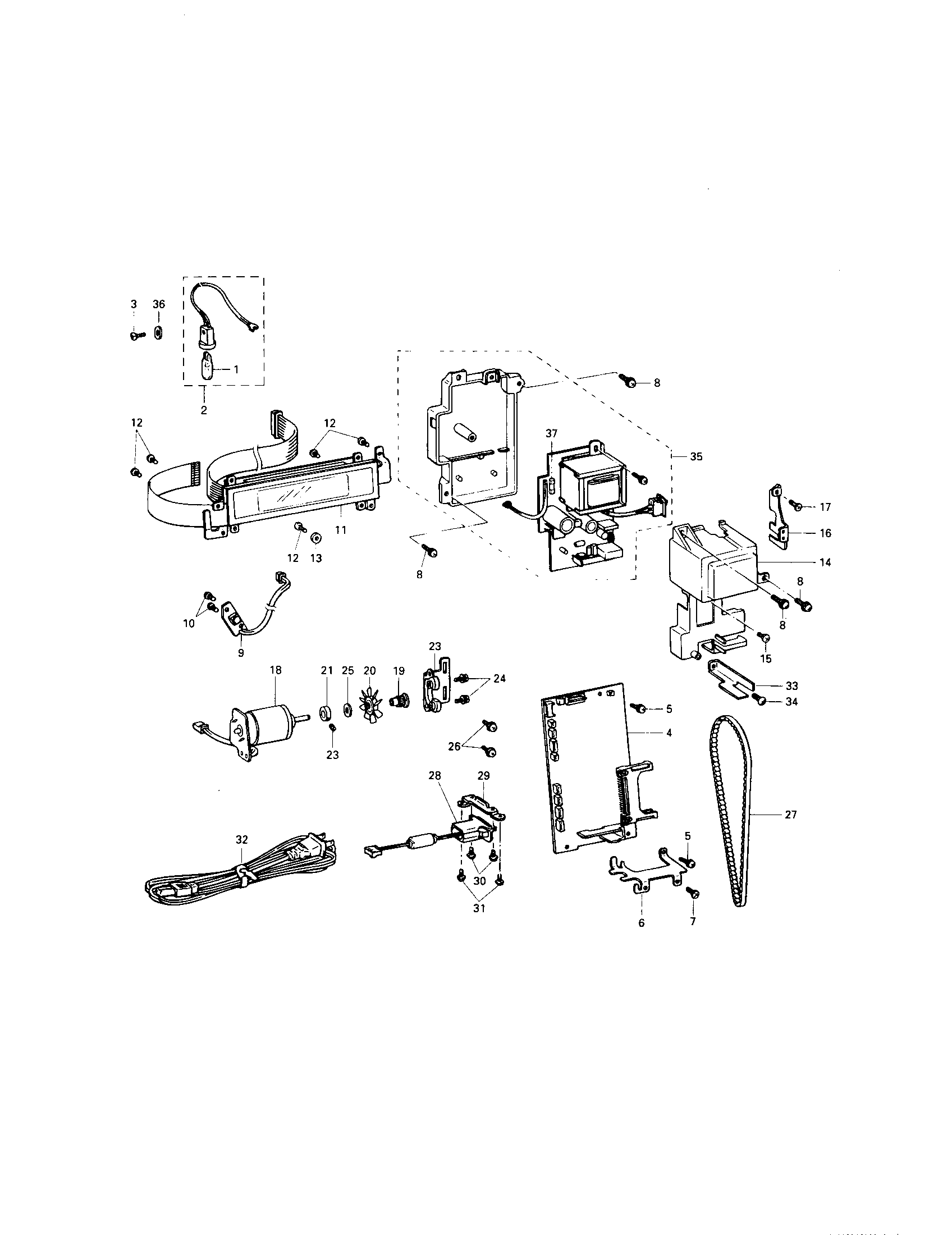 Power supply/lamp electronic/motor
