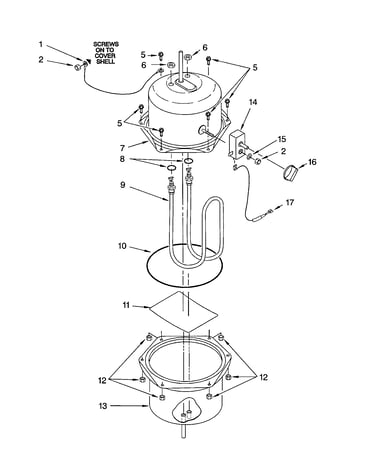 Upper and lower tank shell