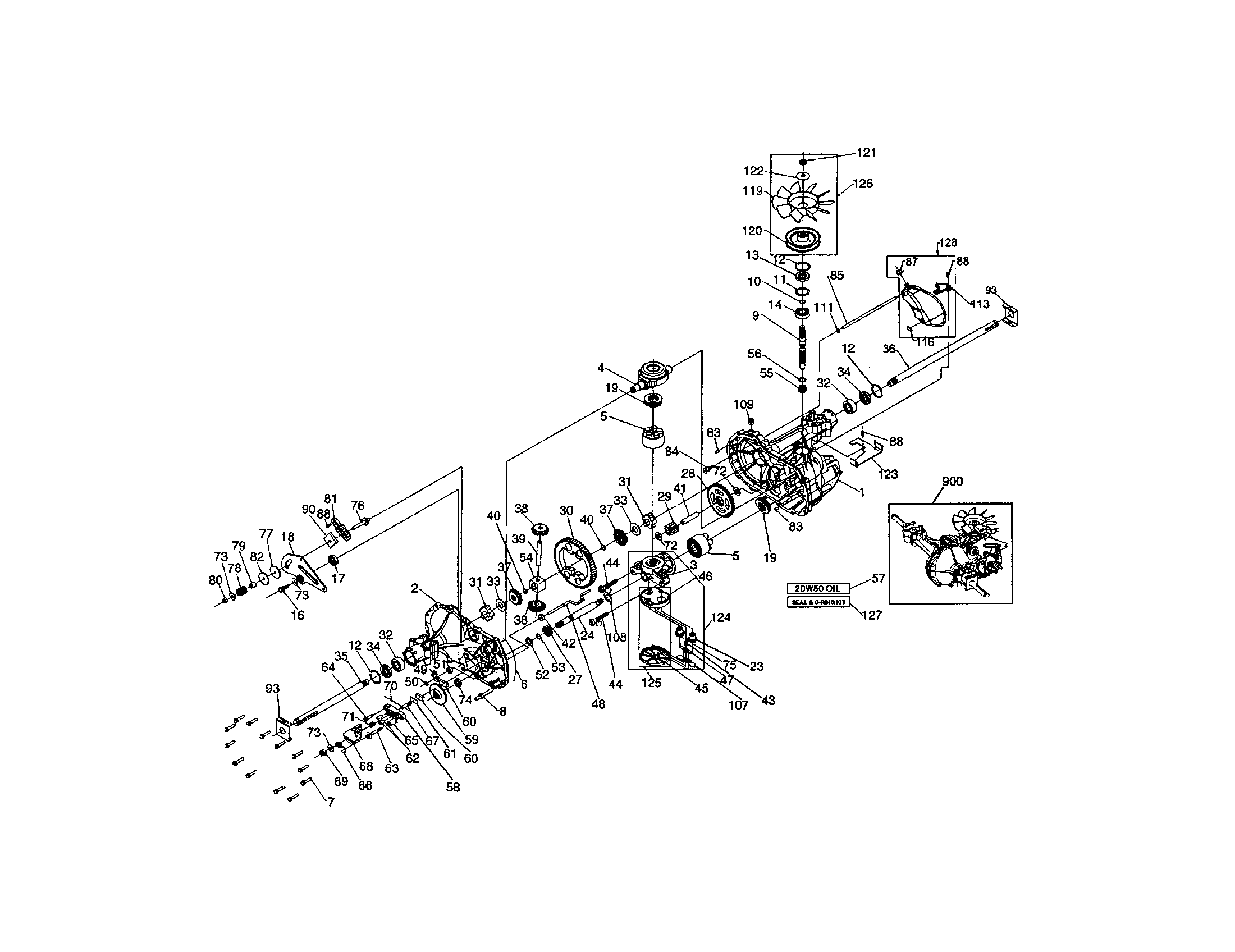 Hydro gear transaxle: 314-0510