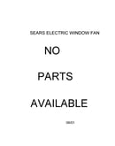 Npa - sears electric window fan