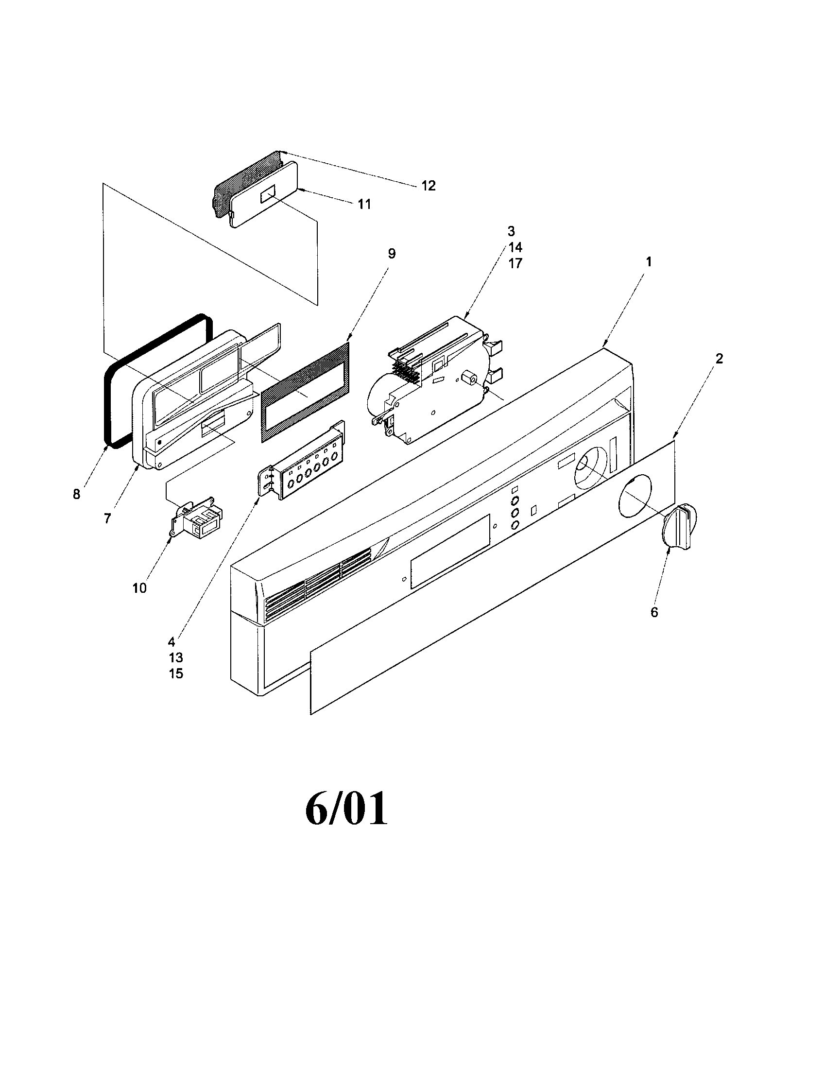 CONTROL PANEL (PADW650RAW1/B1/C1)