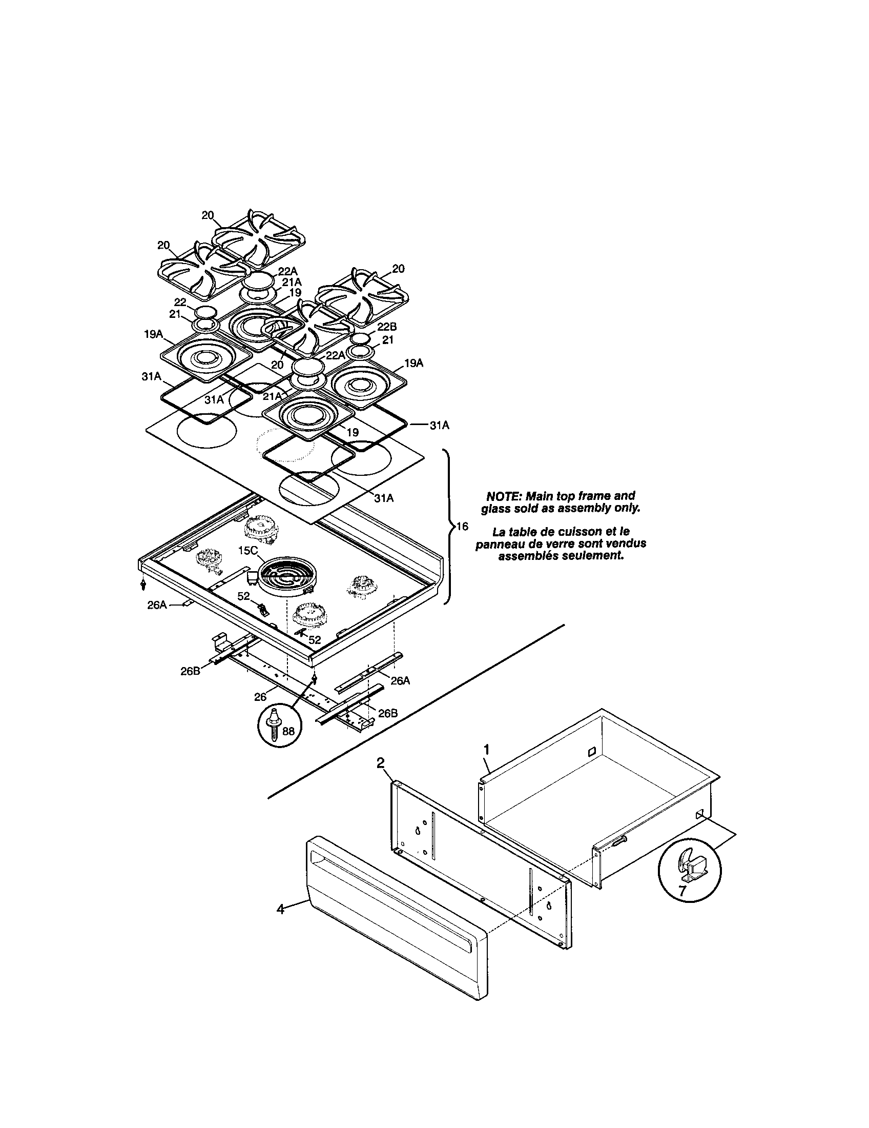 Top/drawer