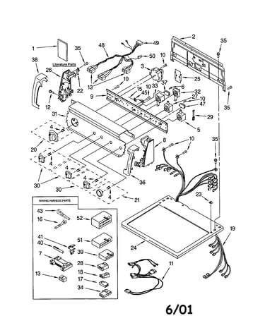 Top and console parts