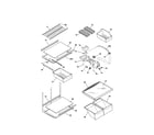 Kenmore 25361822102 shelves diagram