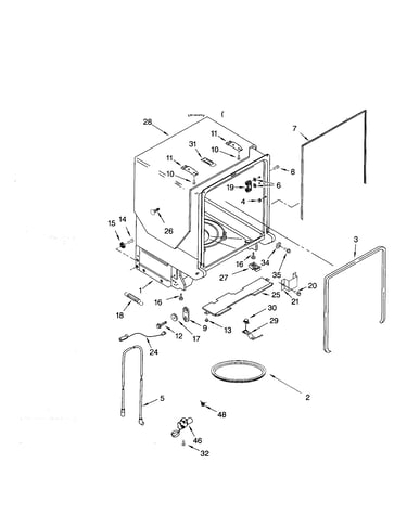 Tub and frame