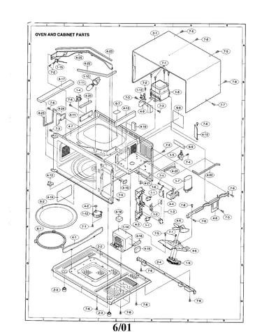 Oven and cabinet parts