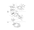 Amana BRD18V1E-P1326502WB refrig. freature, shelf and deli diagram