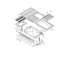 Kenmore 66592014101 drawer and broiler diagram