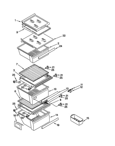 Refrigerator shelf