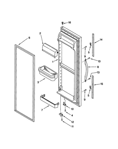 Refrigerator door