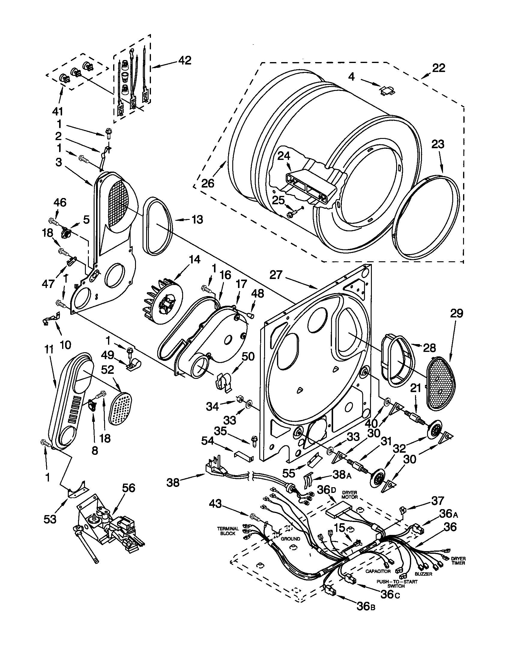 Dryer bulkhead