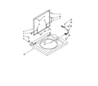 Kenmore 11080754001 washer top and lid diagram