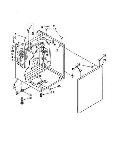 Washer cabinet