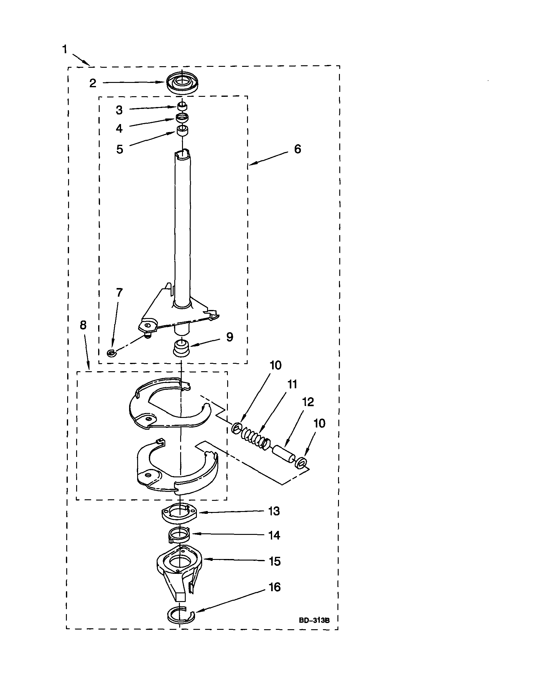 BRAKE AND DRIVE TUBE