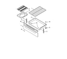 Kenmore 66575002101 drawer and broiler diagram