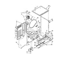 Kenmore 11088754793 dryer cabinet and motor diagram