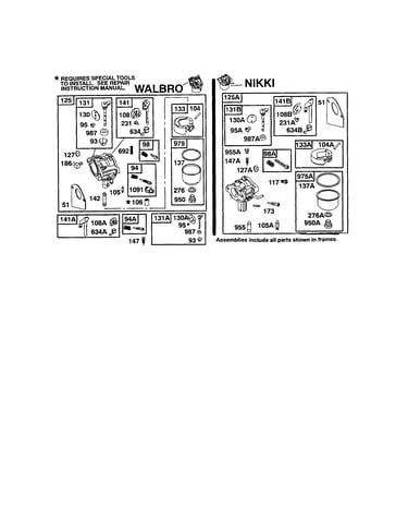Carburetor/throttle valve