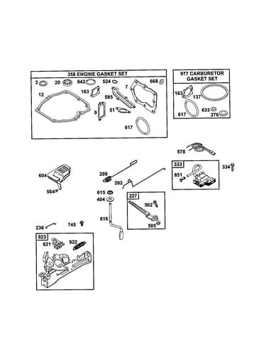 Engine gasket set