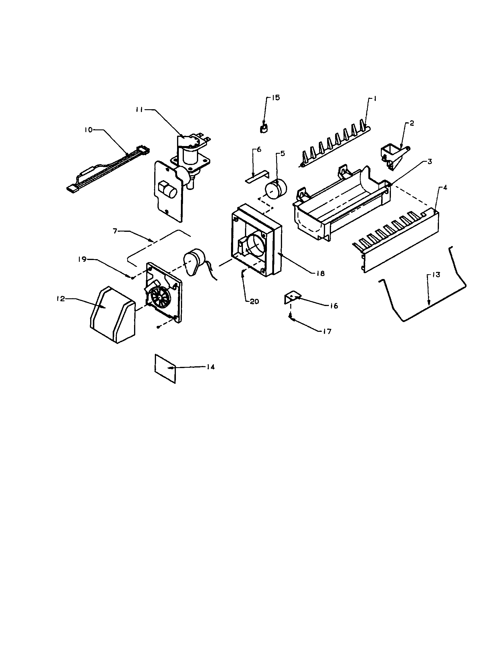 8 CUBE COMPACT ICEMAKER - D7824702