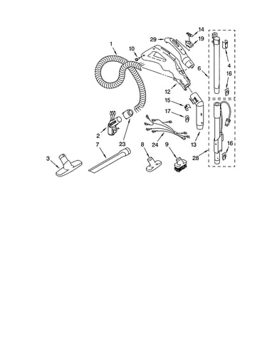 Hose and attachment