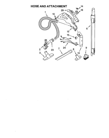 Hose and attachment