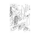 Kenmore 11639079991 dust compartment and motor diagram