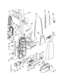 Dust compartment and motor