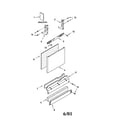 Kenmore Elite 66516959000 door and panel diagram