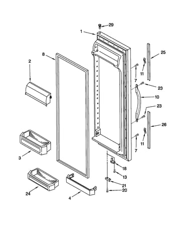 Refrigerator door