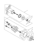 Agitator motor and gear