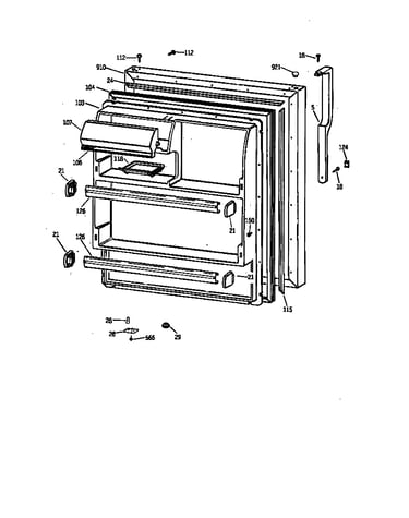 Refrigerator door