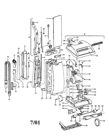 Upright vac