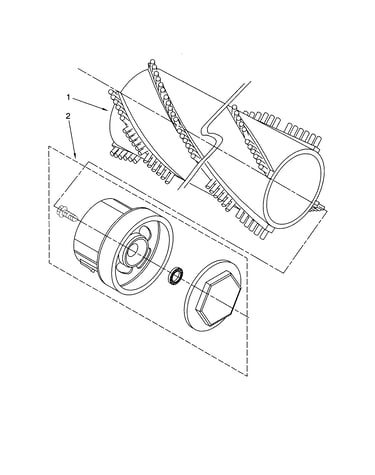 Agitator and endcap
