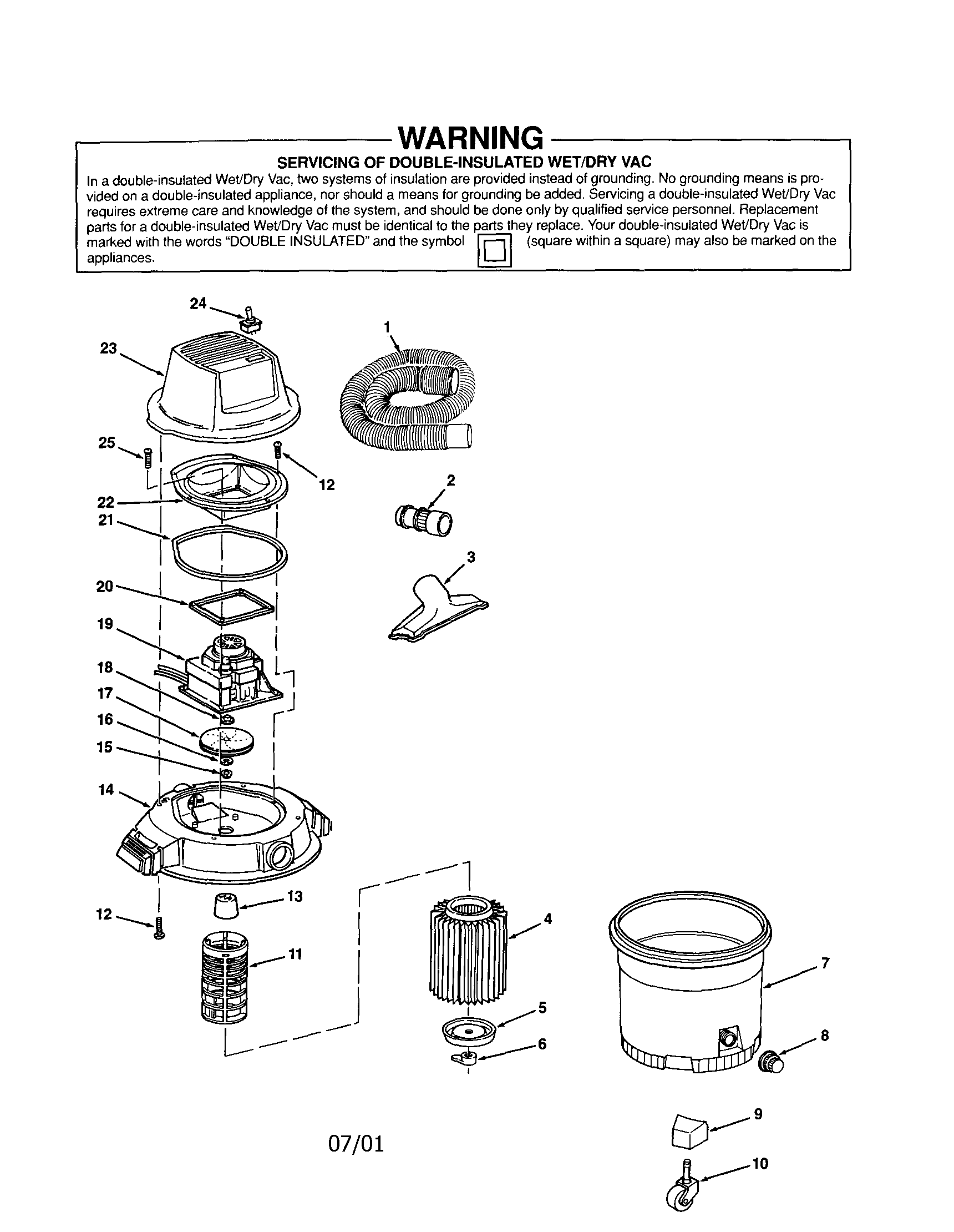 16 gallon wet/dry vac