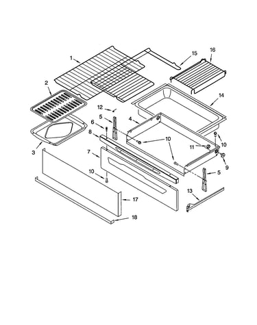 Drawer and broiler