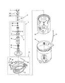 Agiator, basket and tub