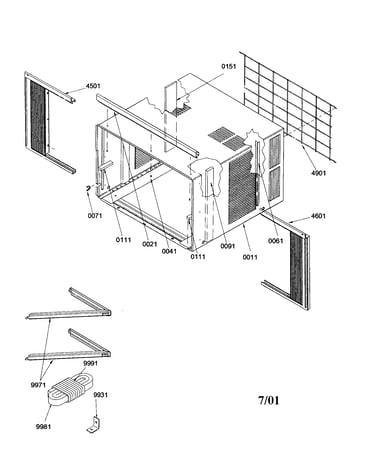 Outer case assembly