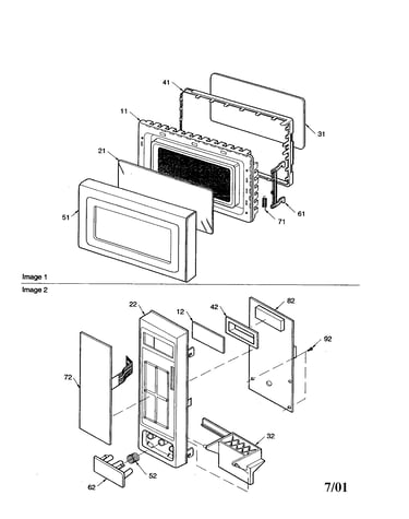 Door and controller