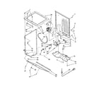 Kenmore 11092974100 dryer cabinet and motor diagram