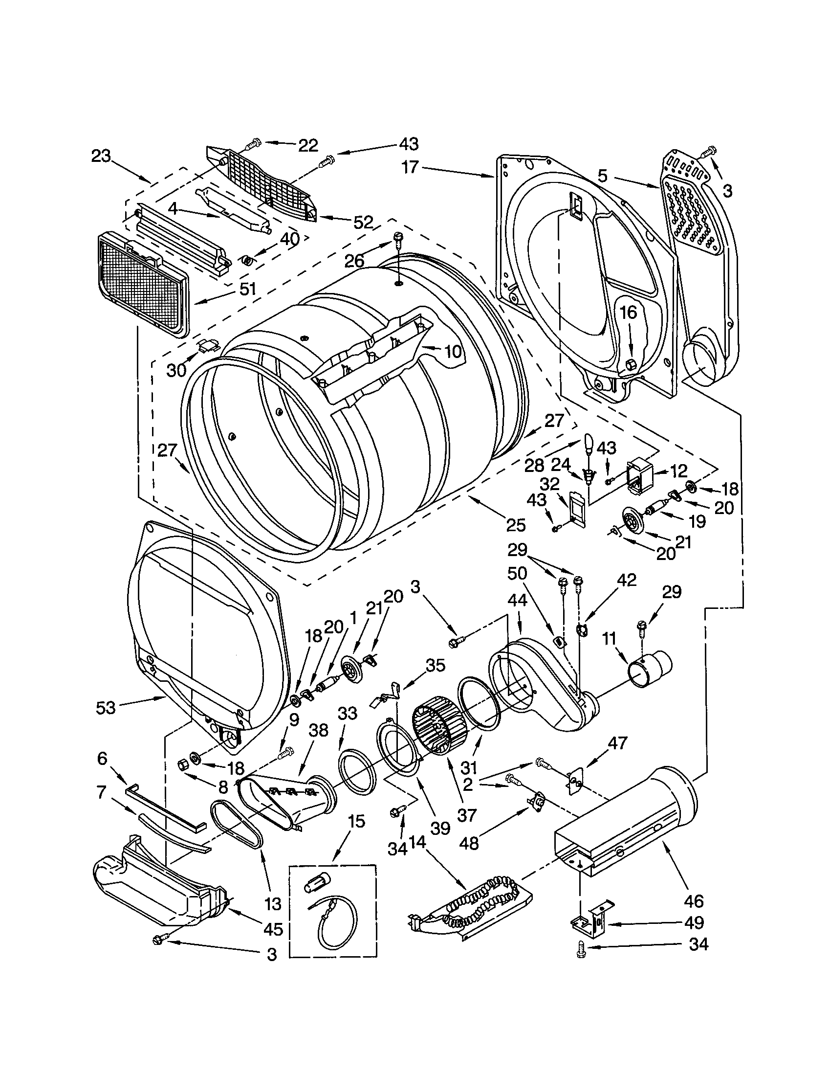 Dryer bulkhead