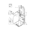 Kenmore Elite 11092962100 dryer support and washer harness diagram