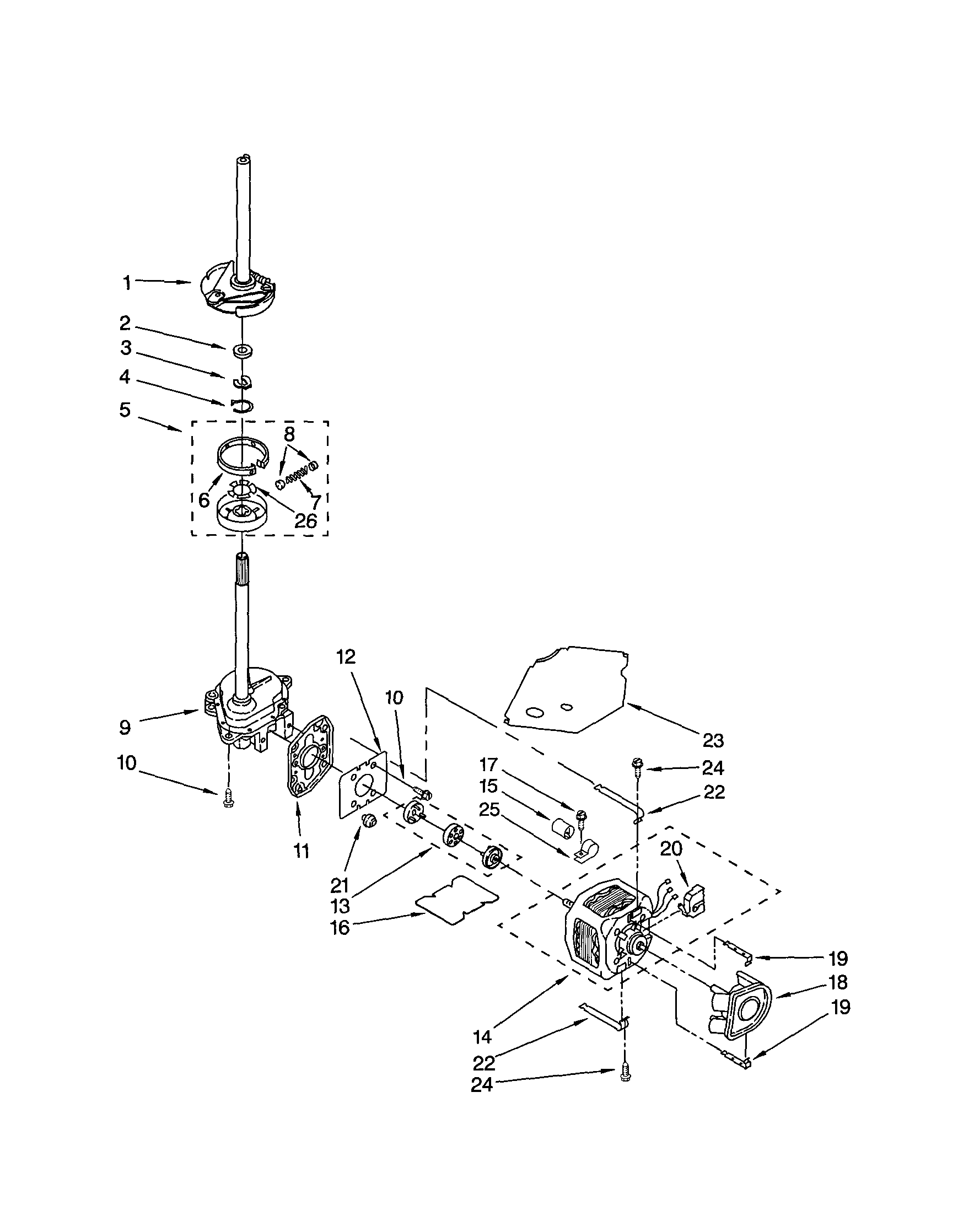 BRAKE/CLUTCH/GEARCASE/MOTOR/PUMP