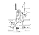 Eureka 4387AT motor cover diagram