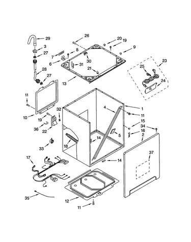 Cabinet and frame
